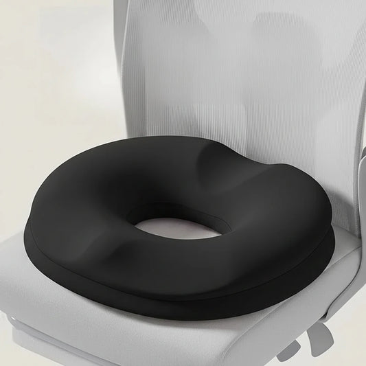 Black Memory Foam Donut Seat Cushion