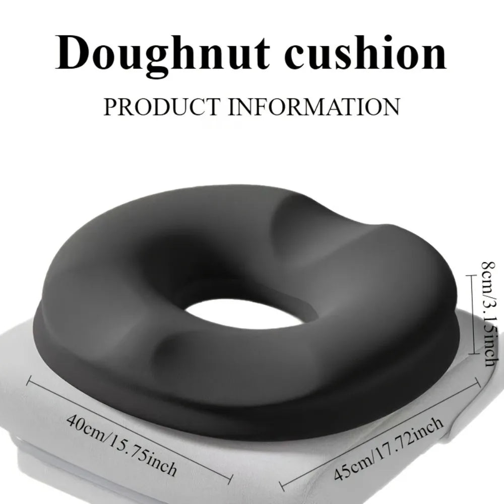 Black Memory Foam Donut Seat Cushion