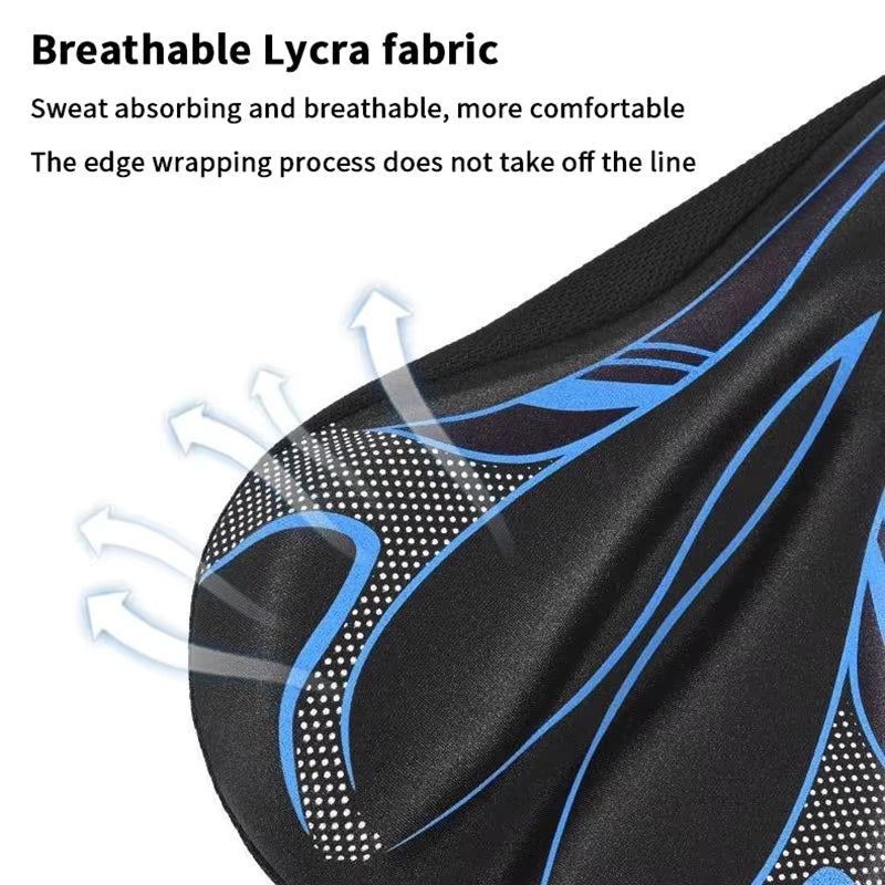 Grey Padded Bicycle Saddle Cover