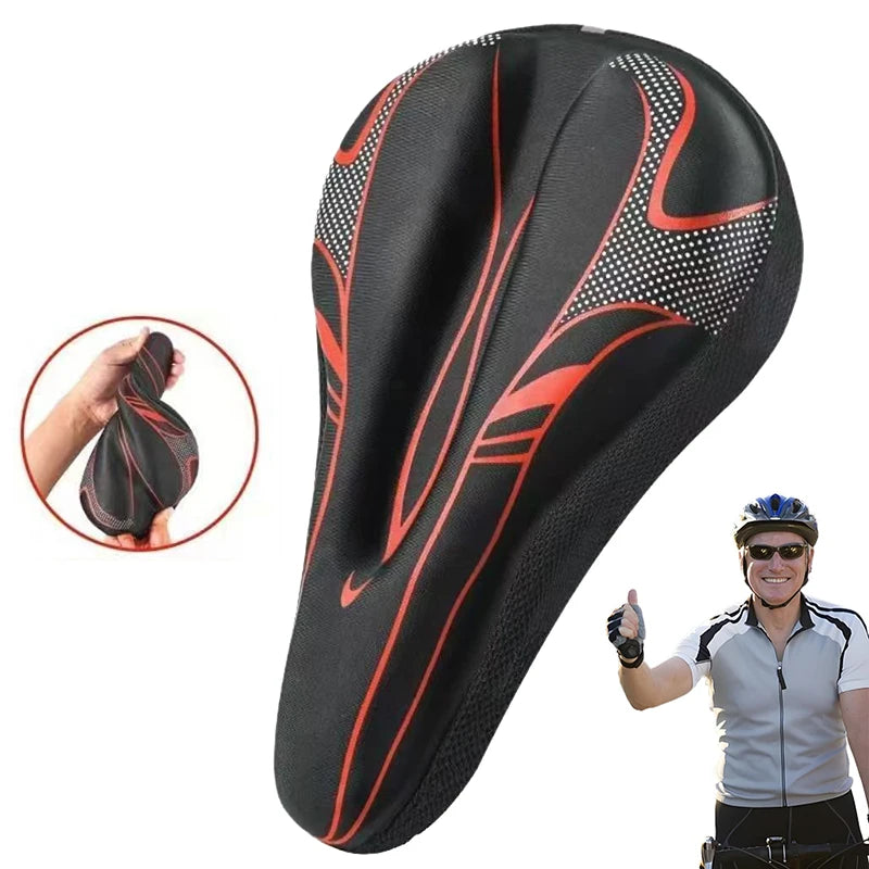 Red Padded Bicycle Saddle Cover