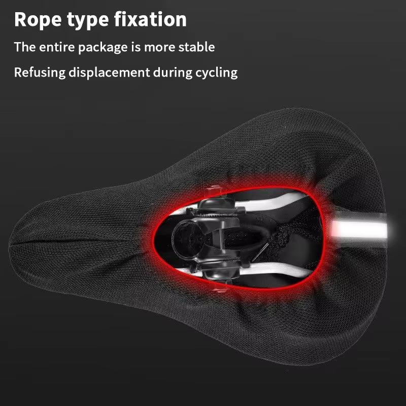 Blue Padded Bicycle Saddle Cover