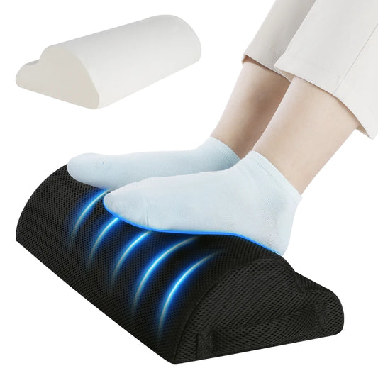 Black Memory Foam Under Desk Footrest