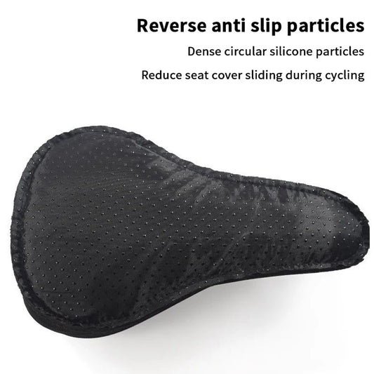 Anti-slip underside detail of the padded bicycle saddle cover